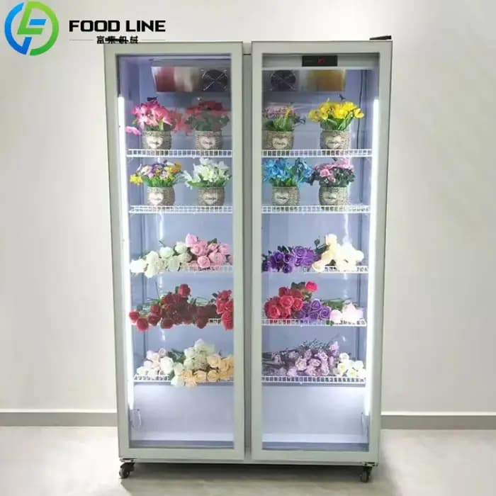 Armoire de rangement pour fleurs, refroidie par air, vitrine de conservation pour fleurs, présentoir