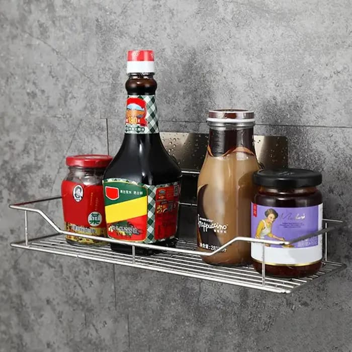 Étagère de rangement murale suspendue en acier inoxydable