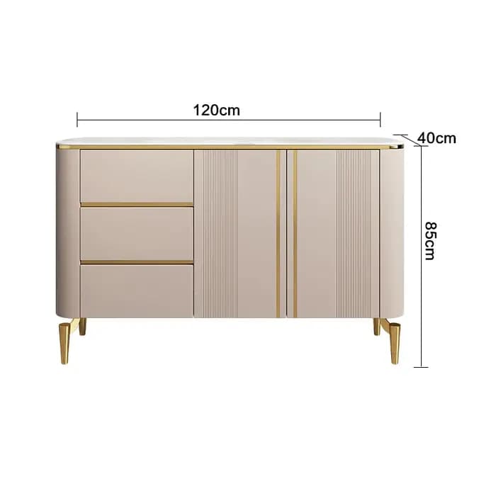 Armoire de rangement en marbre pour salle à manger, buffet de salle à manger, armoire d'entrée de sa