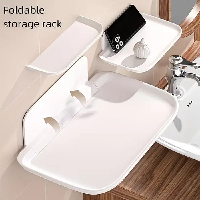 Étagère murale pliable sans perçage