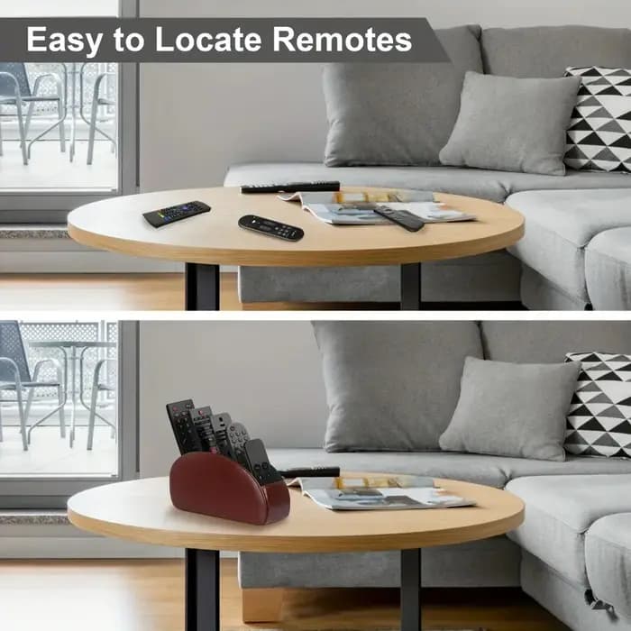 Boîte de rangement pour télécommandes à 5 compartiments