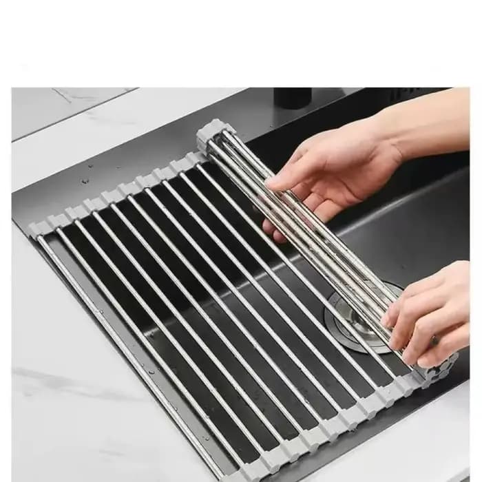 Égouttoir à vaisselle en fer avec panier de drainage et bec verseur