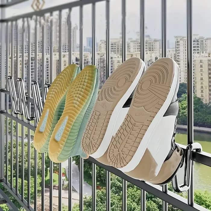 Support à chaussures multifonctionnel en acier inoxydable