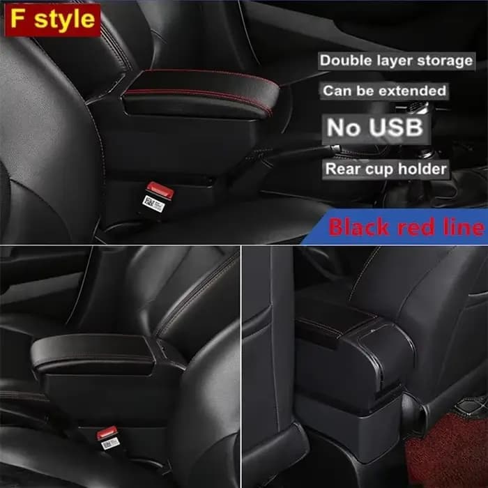 Pour Ford Fiesta 2009-2017, boîte d'accoudoir, boîte de rangement centrale, console centrale avec po