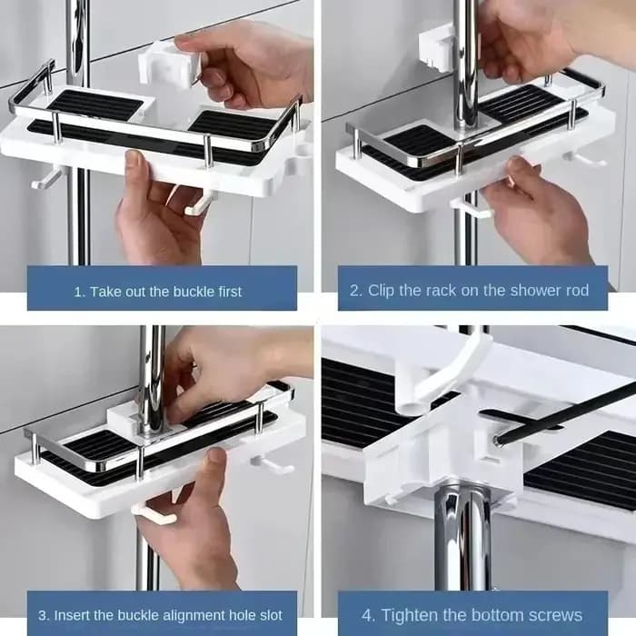 Support de rangement pour salle de bain et douche