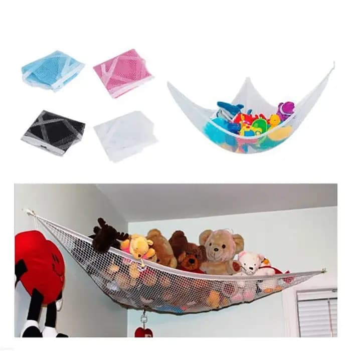 Grand sac de rangement de jouets avec crochets à vis