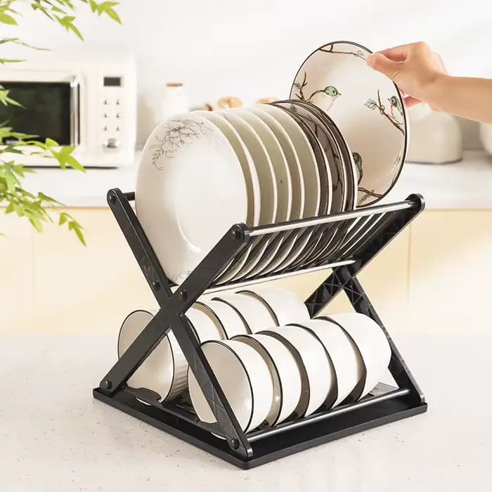 Rangement de vaisselle de cuisine en acier inoxydable
