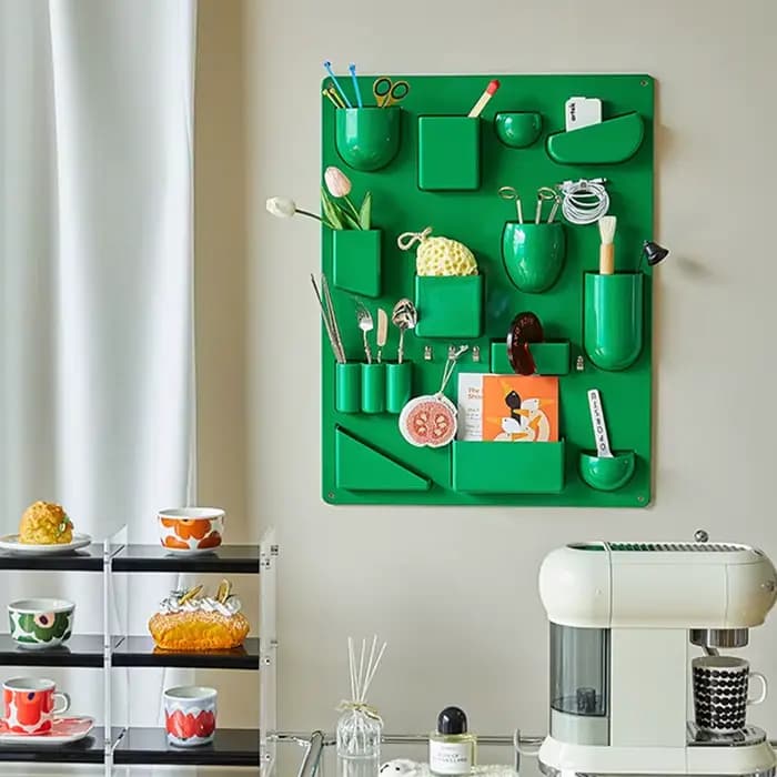 Support Mural de Rangement Nordique T1 pour Salle de Bain