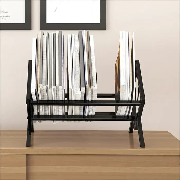 Porte-disques en vinyle pour livres de bureau