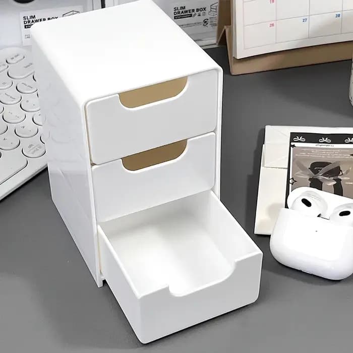 Boîte de rangement de bureau pour bijoux de maquillage
