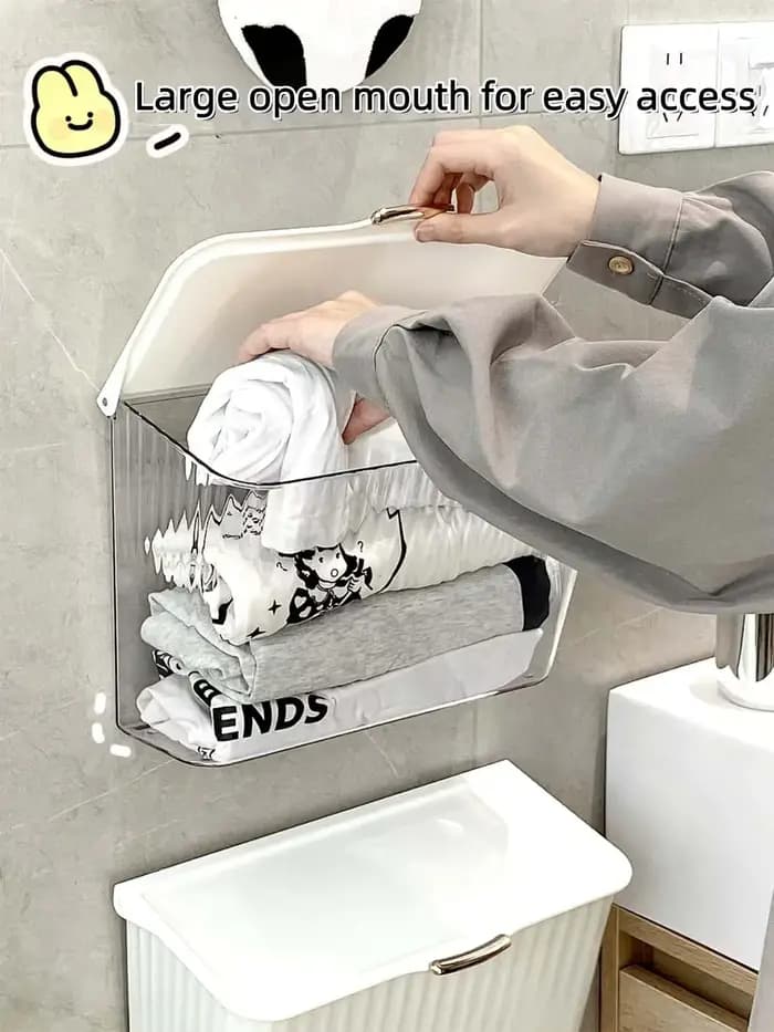 Boîte de rangement murale pour salle de bain