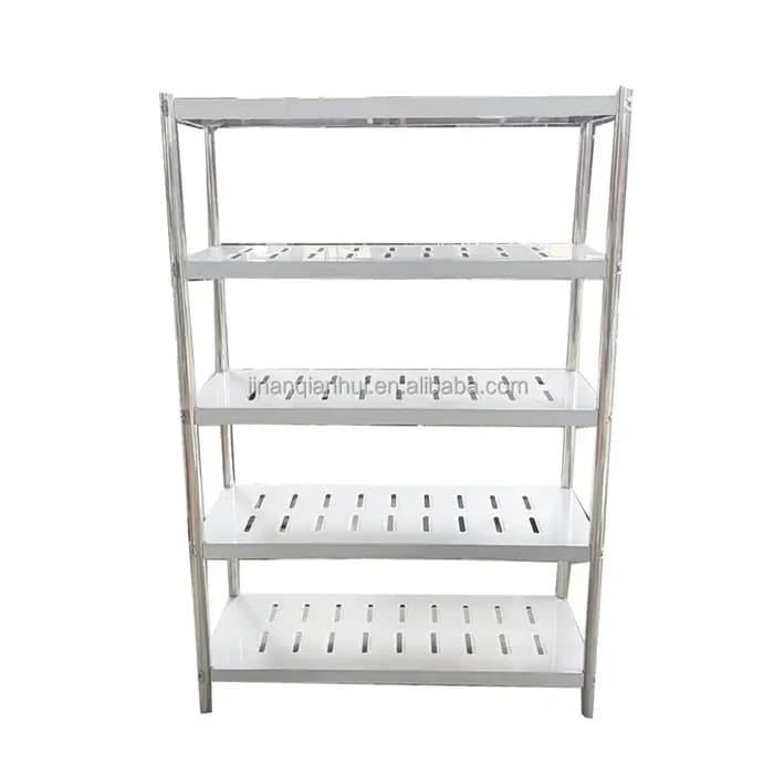 Étagères en acier inoxydable, 1800x500x1550mm SUS304, étagère de rangement à 4 niveaux, étagère en fil métallique robuste, équipement de cuisine pour chambre froide
