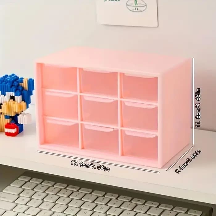Boîte de rangement, tiroir transparent pour petites pièces
