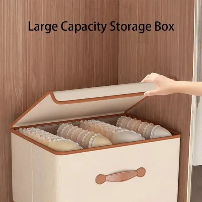Boîte de rangement pour vêtements avec couvercle