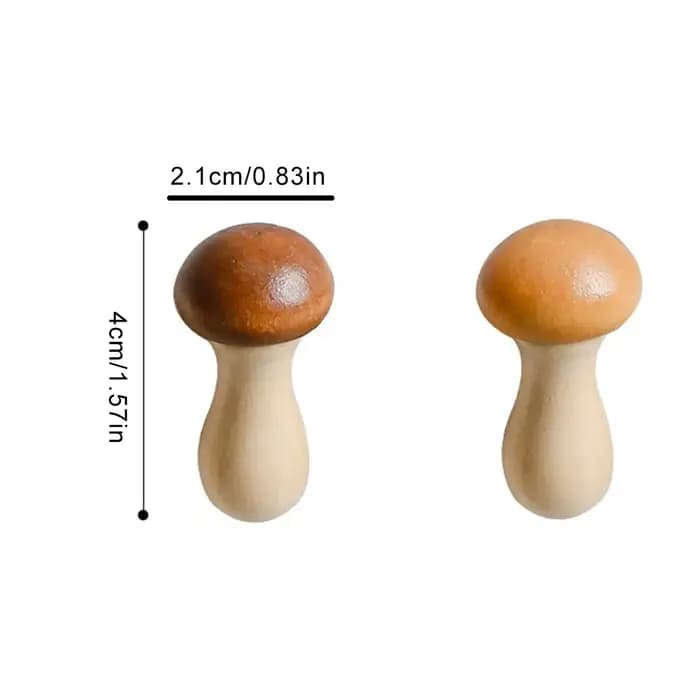Repose-baguettes en bois, 2 pièces, support de rangement en forme de champignon, porte-baguettes cré