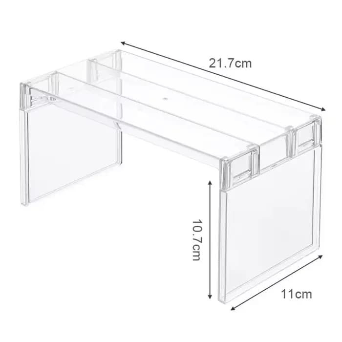 Étagère de rangement transparente pour réfrigérateur
