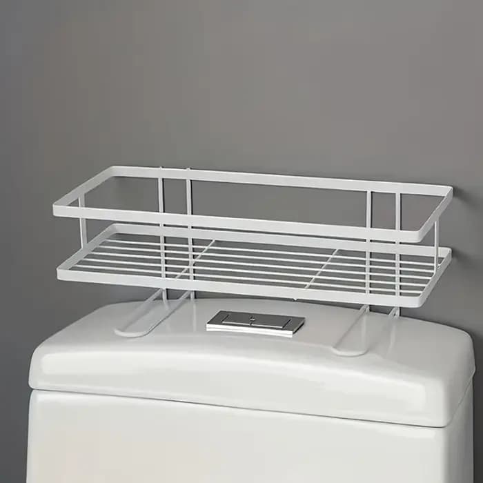 ❄ Étagère de rangement en métal pour au-dessus des toilettes