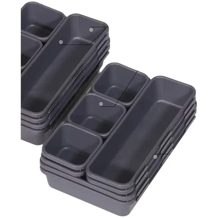 Organisateur de tiroir en plastique emboîtable