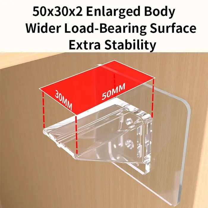 Supports d'étagère autocollants (12/20 pièces) – Clips pour armoire