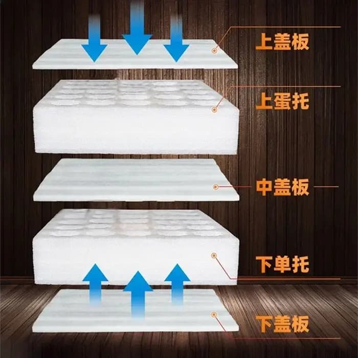 EPE Foaml paquet d'oeufs livraison Express Transport Quakeproof Anti-chute oeuf de canard prendre dans la mousse boîte