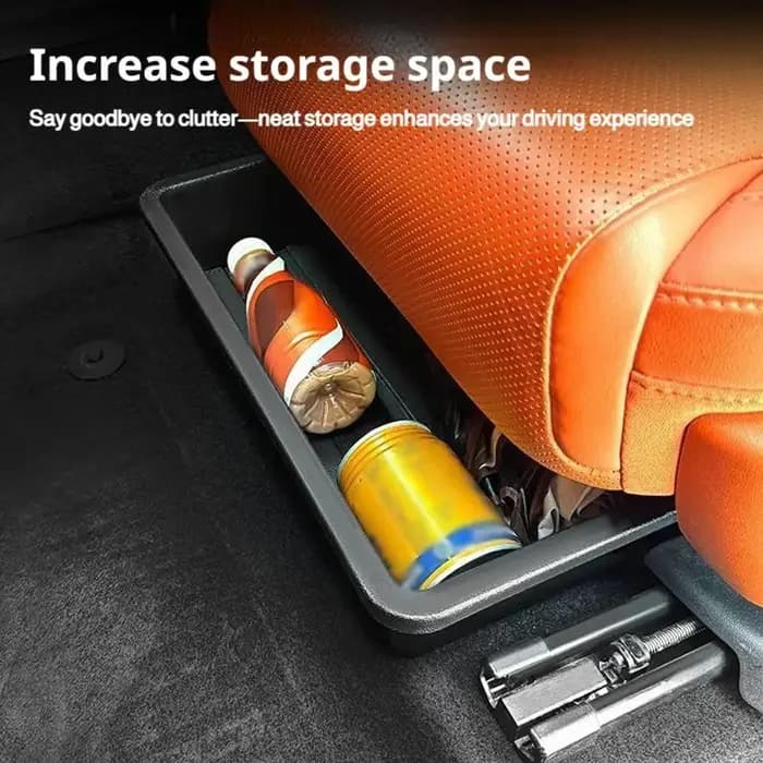 Boîte de rangement universelle sous le siège de voiture, plateau organisateur caché, accessoires intérieurs de voiture permettant de gagner de l'espace, étui amovible pour gadgets