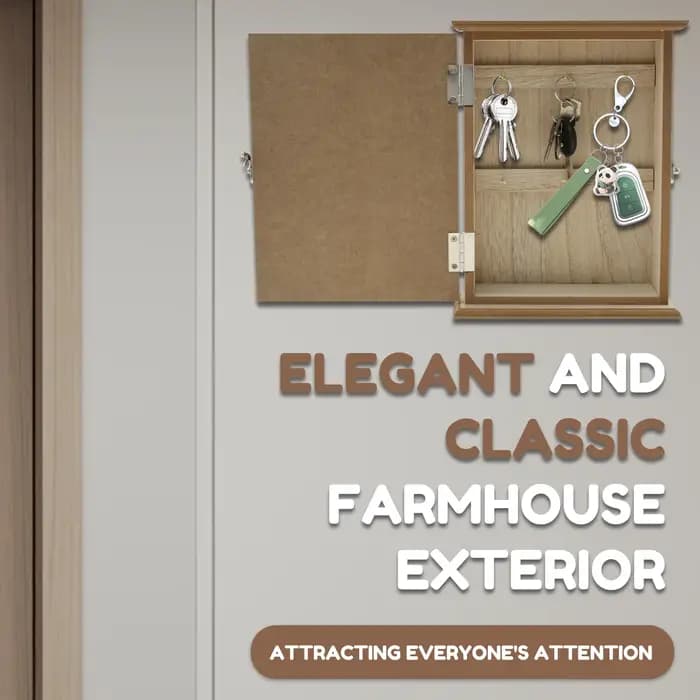 Boîte à clés en bois porte-clés décoratif