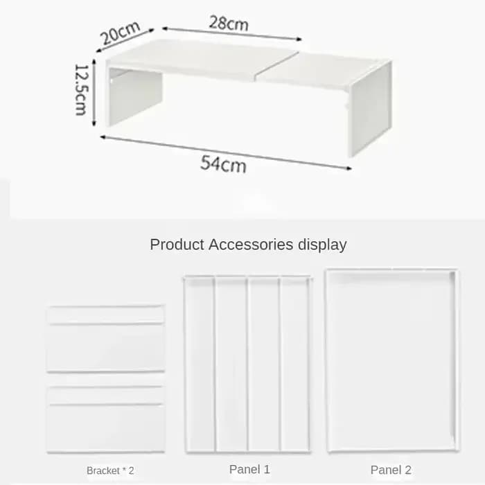 1/2 pièces cuisine extensible armoire étagère placard séparé support de rangement comptoir organisateur épices