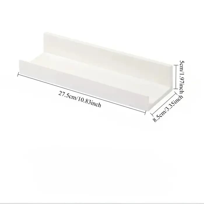 Étagère de salle de bain sans perçage, support mural d'angle pour douche, panier de rangement en pla