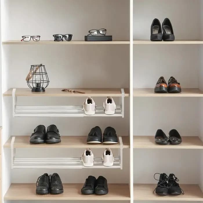 Armoire extensible étagère à chaussures organisateur de rangement réglable pour Garage dortoir couloir entrée