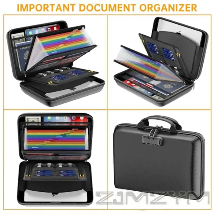 Organisateur de fichiers ignifuge avec serrure