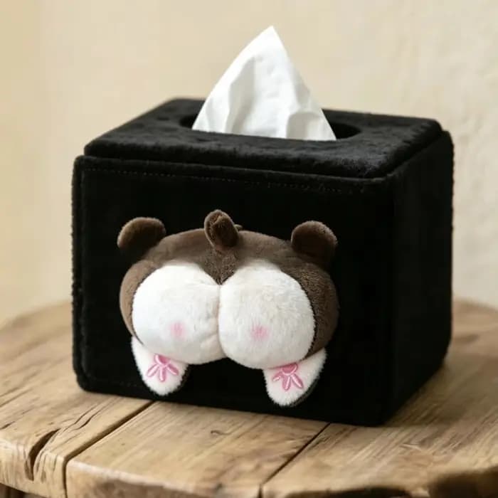 Boîte à mouchoirs en forme de chaton mignon et coquin