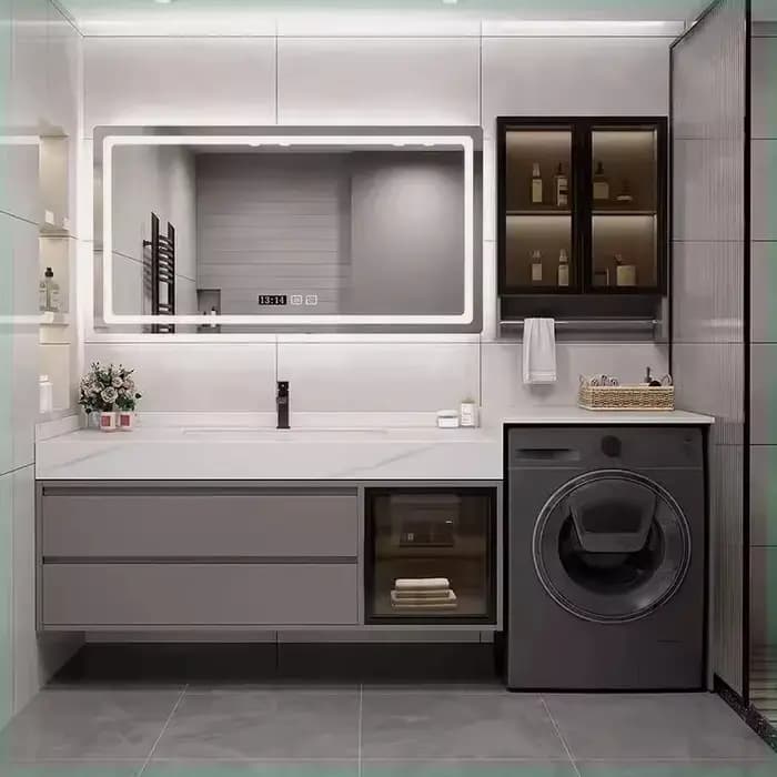 Meuble de rangement de luxe pour salle de bain : insert de tiroir