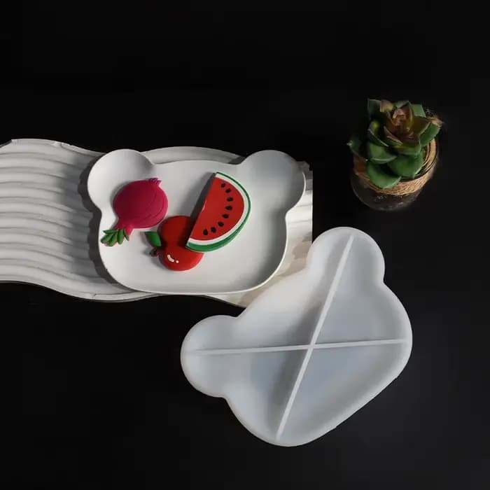 Moule bricolage plat en plâtre moules plateau fait à la main