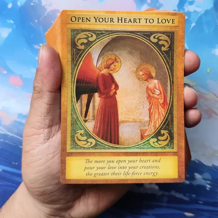 12 cartes Oracle de l'archange Gabriel de 8,7 cm avec boîte rigide