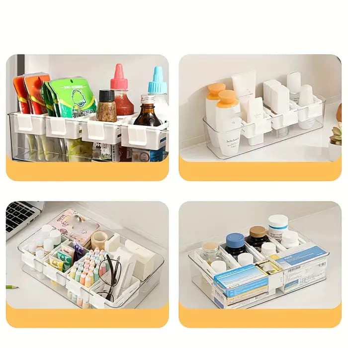 Séparateur de rangement pour réfrigérateur, 2 pièces, cloison de rangement pour porte latérale, déflecteur extensible, organisateur d'étagère pour bouteilles de cuisine