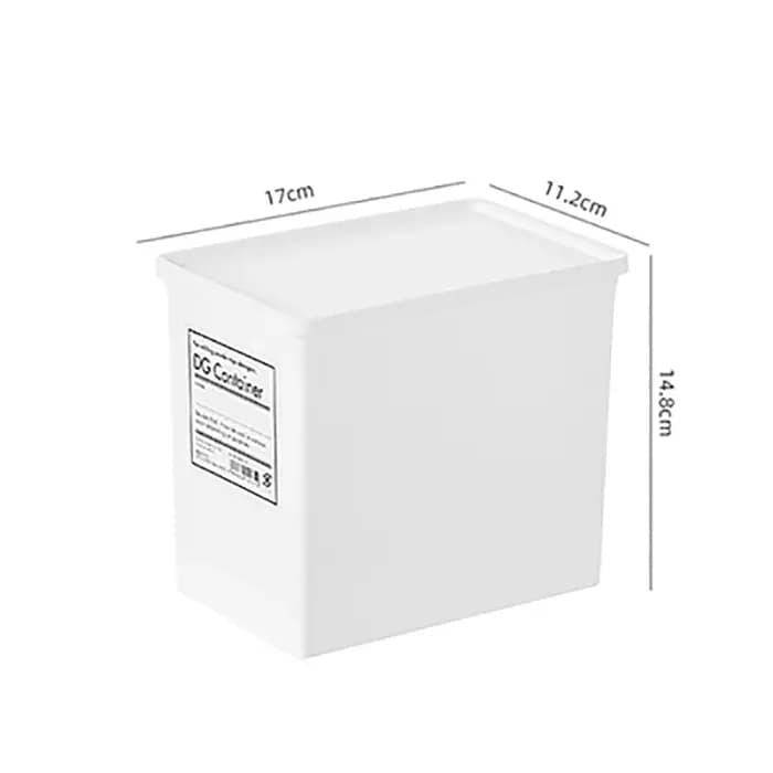 Boîte de rangement pour buanderie blanche avec couvercle anti-poussière