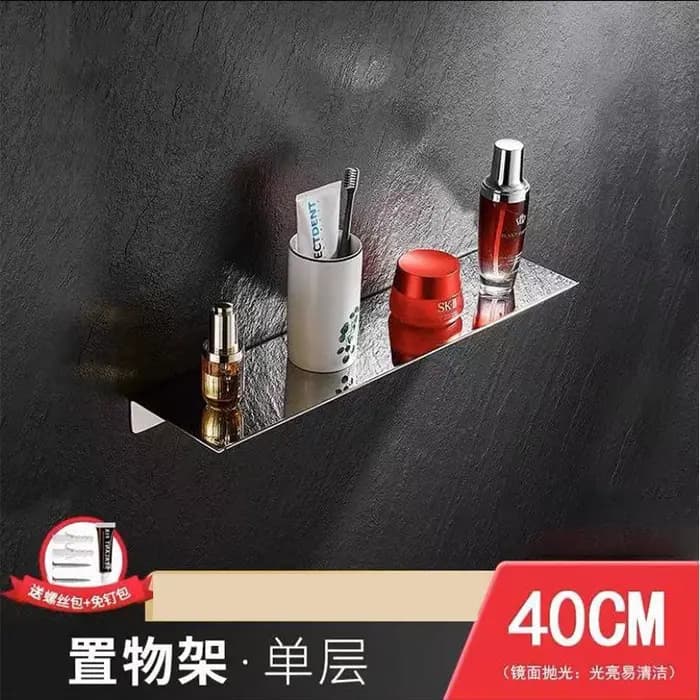 Étagère flottante murale en acier inoxydable