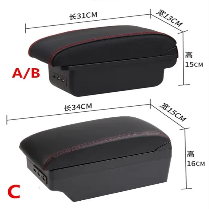 Boîte d'accoudoir pour Renault Captur Clio 2