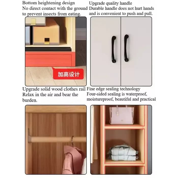 Armoires de rangement de luxe avec portes étagées