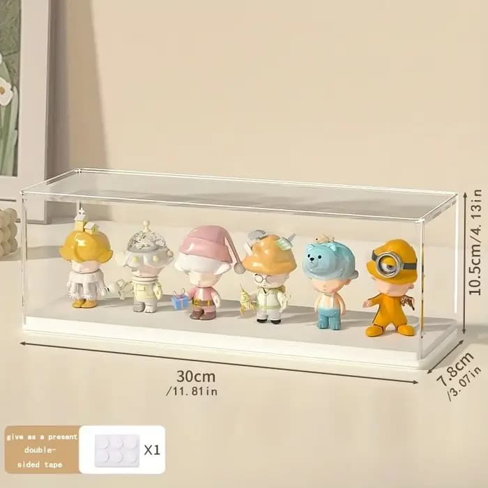 Boîte de rangement transparente pour figurines d'action, présentoir en acrylique, empilable, pour jo