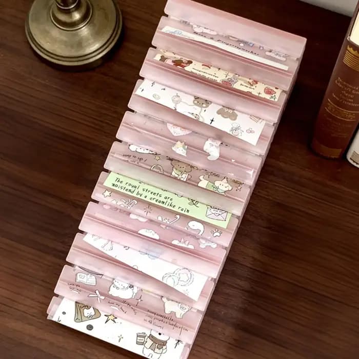 Boîte de rangement pour papier transfert à ongles