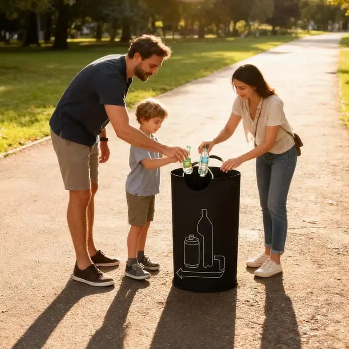 Panier de rangement pliable pour bouteilles vides 115L