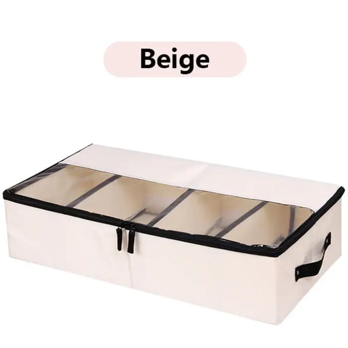 Boîte de rangement transparente pour chaussures, armoire à chaussures domestique peu encombrante, armoire à chaussures sous le lit, boîte de rangement anti-poussière pour chaussures et bottes