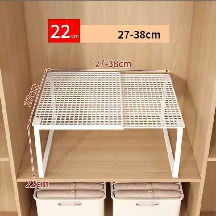 Étagère de placard télescopique empilable