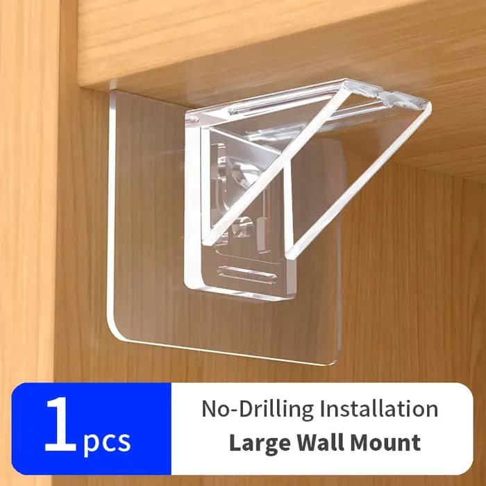 Supports d'étagère autocollants (12/20 pièces) – Clips pour armoire