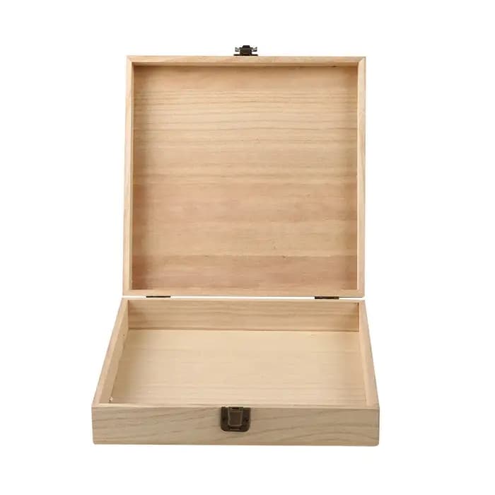 Boîte de rangement de bijoux en bois classique