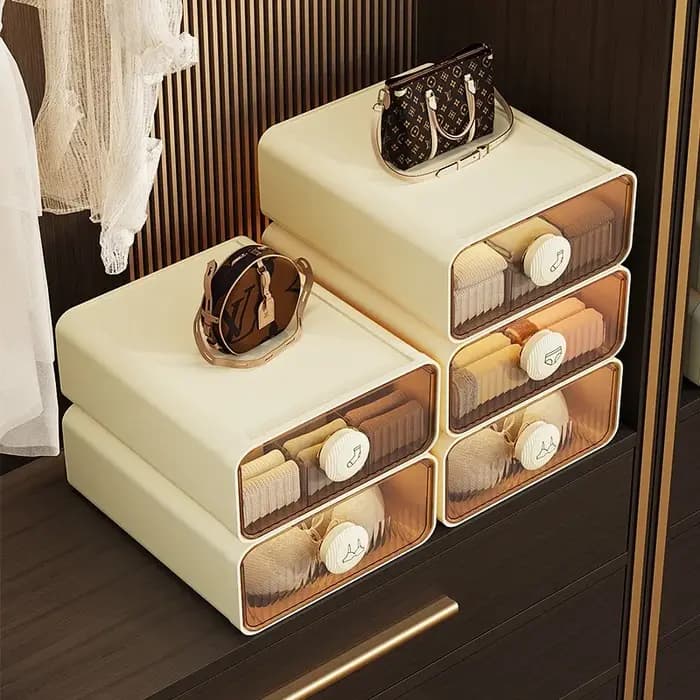 Boîte de rangement transparente pour sous-vêtements