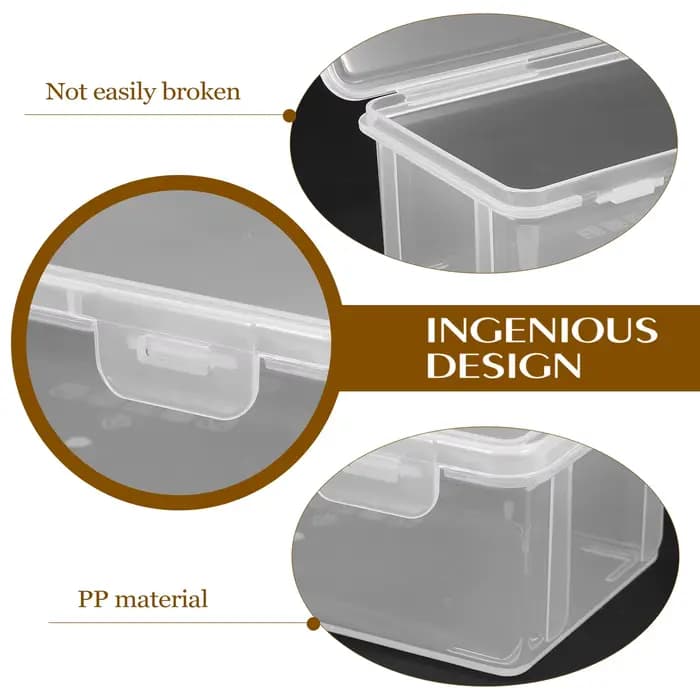 Lot de 2 boîtes à pain transparentes hermétiques réutilisables en plastique pour le stockage