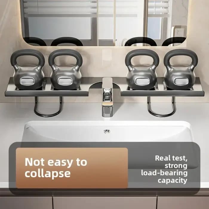 Étagère de rangement verticale pour lavabo de salle de bain