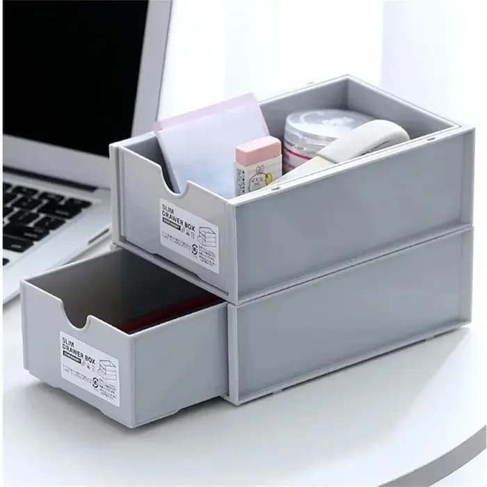 Boîtes de rangement empilables pour bureau, organiseur de papeterie et de cosmétiques, armoire combinée avec tiroirs pour la maison et le bureau